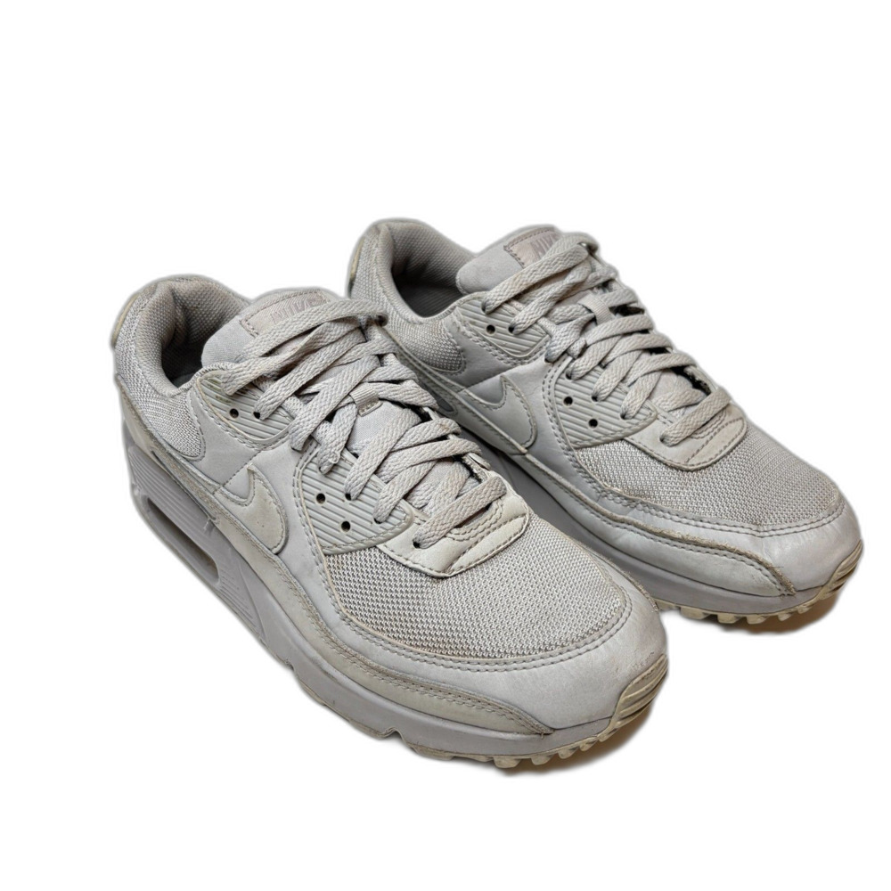 NIKE Airmax 90 Gray Athletic Shoes Sneaker Triple Wolf Mens Size 8.5